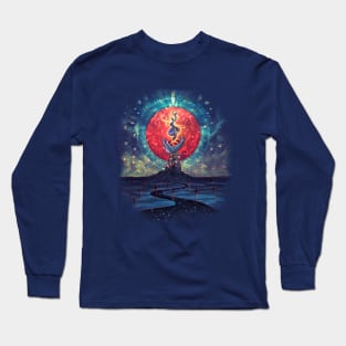 Red Moon Long Sleeve T-Shirt